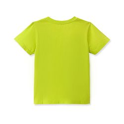 Pine Kids 100% Cotton Half Sleeves Round Neck T-Shirt Floral Print - Yellow