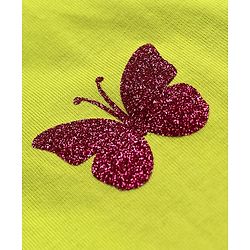 Pine Kids 100% Cotton Half Sleeves Round Neck T-Shirt Floral Print - Yellow