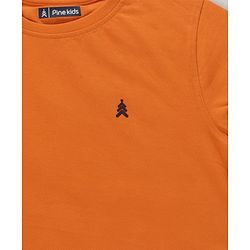 Pine Kids 100 % Cotton Half Sleeves Round Neck T-Shirt - Blue