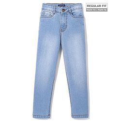 Pine Kids Full Length Ice Wash Jeans - Ice Blue