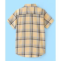 Pine Kids Cotton Woven Half Sleeves Check Shirt with Inner Tee - Multicolour