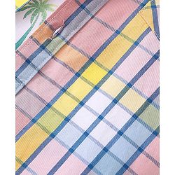 Pine Kids Cotton Woven Half Sleeves Checks Shirt with Inner T-Shirt -Multicolour