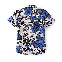 Pine Kids Cotton Woven Half Sleeves Shirt Floral Print - Multicolour