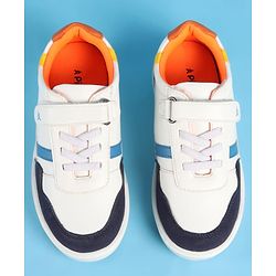 Pine Kids Velcro Closure Casual Shoes  - White