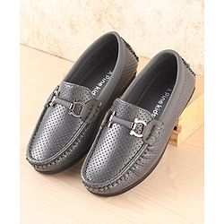 Pine Kids Slip On Party Wear Loafers - Grey