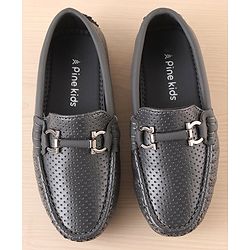 Pine Kids Slip On Party Wear Loafers - Grey
