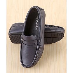 Pine Kids Slip On Round Toe Party Wear Loafers - Brown