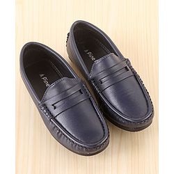 Pine Kids Slip On Round Toe Party Wear Loafers - Brown