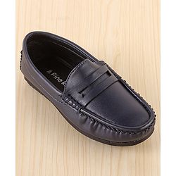 Pine Kids Slip On Round Toe Party Wear Loafers - Brown