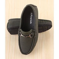 Pine Kids Slip On Loafer Shoes - Olive