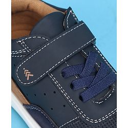 Pine Kids Casual Shoes with Velcro Closure - Navy Blue