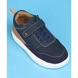 Pine Kids Casual Shoes with Velcro Closure - Navy Blue