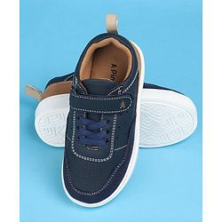 Pine Kids Casual Shoes with Velcro Closure - Navy Blue