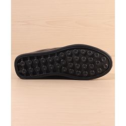Pine Kids Slip On Loafer Shoes - Black