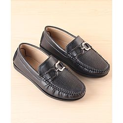 Pine Kids  Slip On Loafer Shoes - Black