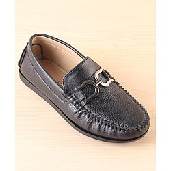 Pine Kids  Slip On Loafer Shoes - Black