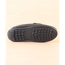 Pine Kids Slip On Loafer Shoes - Black