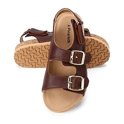 Pine Kids Open Toe Sandals - Black