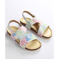 Pine Kids Velcro Closure Sandal Marble Print - Multicolour