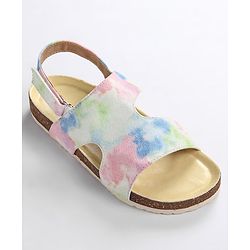Pine Kids Velcro Closure Sandal Marble Print - Multicolour