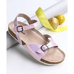 Pine Kids Sandals with Belt Closure - Silver