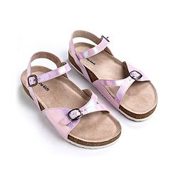 Pine Kids Sandals with Belt Closure - Silver