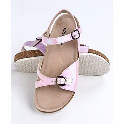 Pine Kids Sandals with Belt Closure - Silver