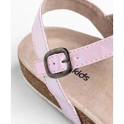 Pine Kids Sandals with Belt Closure - Silver