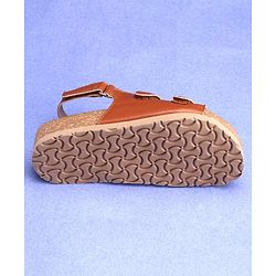 Pine Kids Sandals With Velcro Closure - Brown