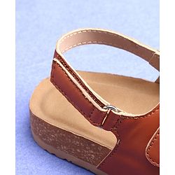 Pine Kids Sandals With Velcro Closure - Brown