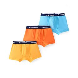 Pine Kids Cotton Lycra Solid Colour Trunks Pack of 3 - Multicolor