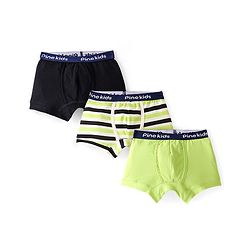 Pine Kids Cotton Lycra Knit Striped Briefs Pack of 3 - Multicolor
