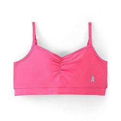 Pine Kids Solid Colour Sleeveless Bralettes Pack of 3 - Multicolour