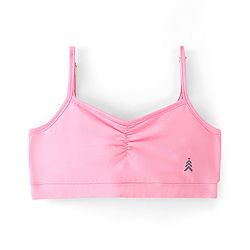 Pine Kids Solid Colour Sleeveless Bralettes Pack of 3 - Multicolour