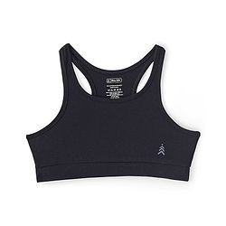 Pine Kids Cotton Spandex Bralette Solid Colour Pack Of 3 - Grey White & Black