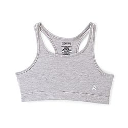 Pine Kids Cotton Spandex Bralette Solid Colour Pack Of 3 - Grey White & Black