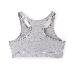 Pine Kids Cotton Spandex Bralette Solid Colour Pack Of 3 - Grey White & Black