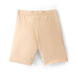 Pine Kids Cotton Lycra Knit Knee Length Solid Color Cycling Shorts Pack Of 3 - Pink Blue & Beige