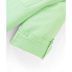 Pine Kids Full Sleeves Solid Color Shirt - Green