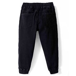 Pine Kids Full Length Elasticated Waist Solid Color Jogger Jeans - Black