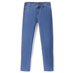 Pine Kids Cotton Ankle Length Stretchable Jeggings - Dark Blue