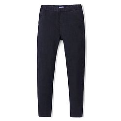Pine Kids Denim Ankle Length Jeggings Solid Color - Black