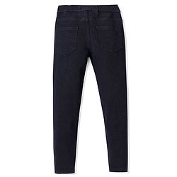 Pine Kids Denim Ankle Length Jeggings Solid Color - Black
