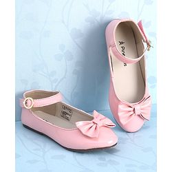 Pine Kids Party Wear Ballerina Bow Applique - Bronze