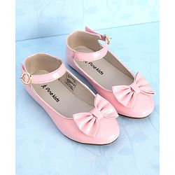 Pine Kids Party Wear Ballerina Bow Applique - Bronze