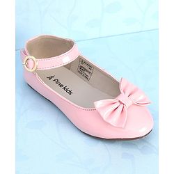 Pine Kids Party Wear Ballerina Bow Applique - Bronze