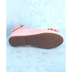 Pine Kids Party Wear Ballerina Bow Applique - Bronze