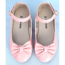 Pine Kids Party Wear Ballerina Bow Applique - Bronze
