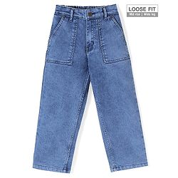 Pine Kids Ankle Length Jeans Washed - Dark Blue