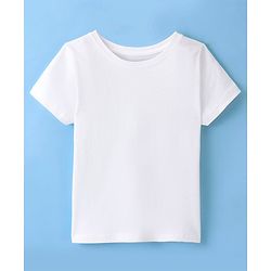 Pine Kids Cotton Beautiful Embellished Top with Half Sleeves Inner Tee - Pink & Snow White